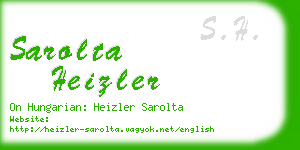 sarolta heizler business card